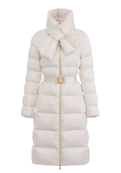 Giubbino Elisabetta Franchi donna PI84D56DZ9 Latte lungo con sciarpa ELISABETTA FRANCHI | Giubbino | PI84D56DZ9